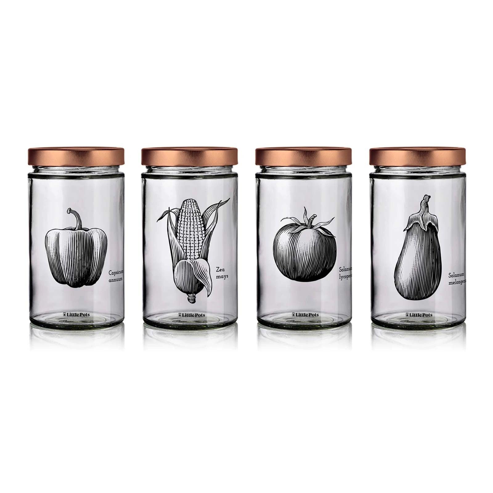 Bocaux en verre décorés