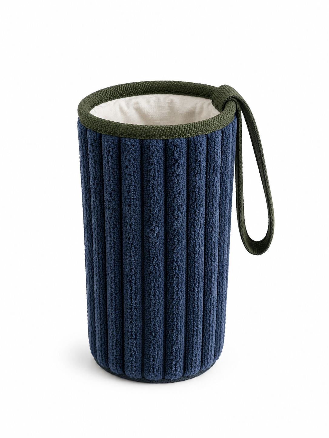 Gourde en verre et housse protectrice Chopette grosse côté marine automne-hiver