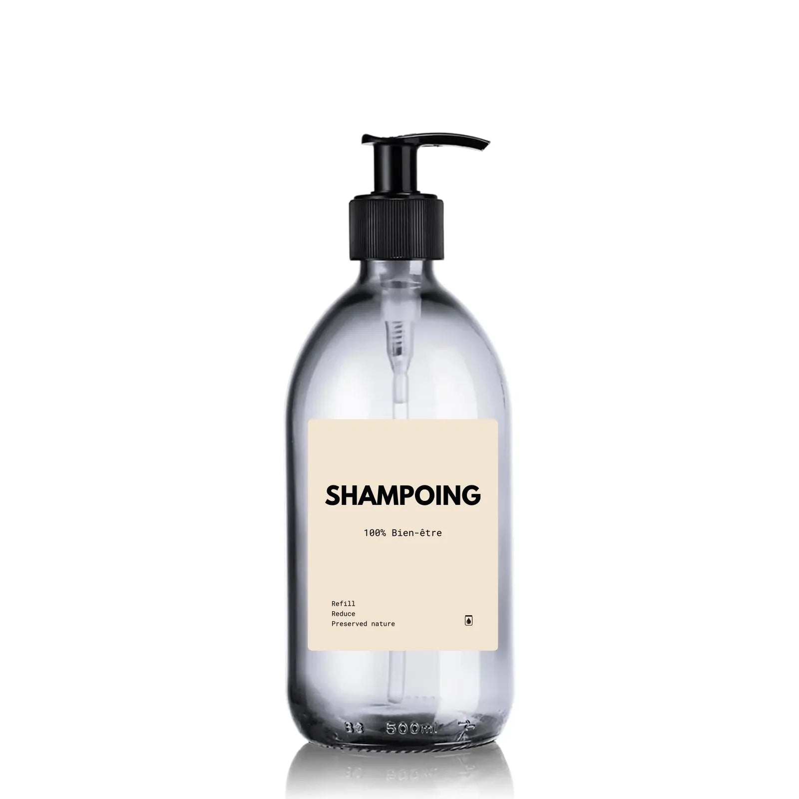 Étiquette SHAMPOING waterproof Beige Refill