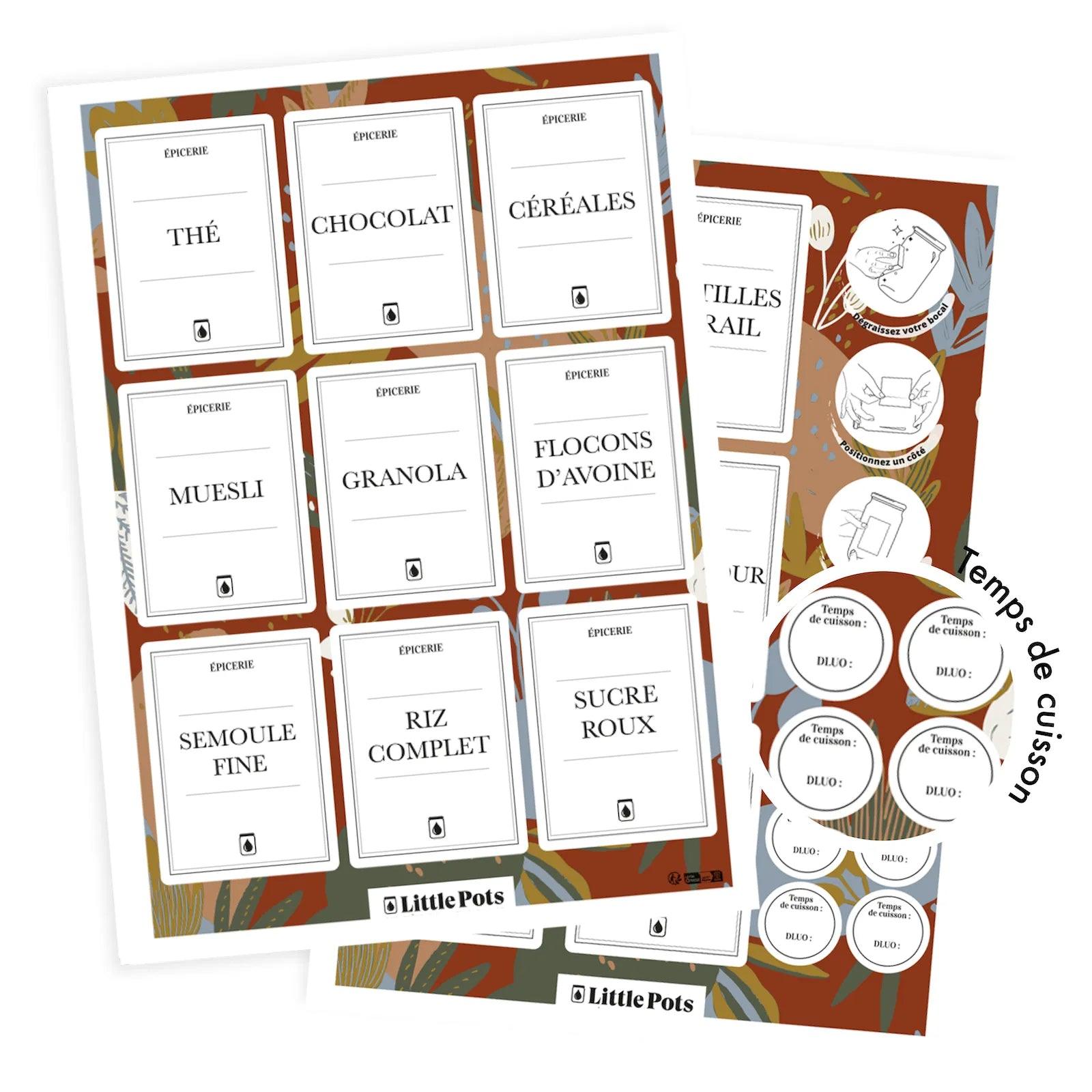 Étiquettes Waterproof "Épicerie" n°2