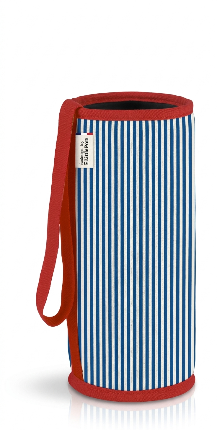 Housse protectrice Chopette x La Charentaise Fines Rayures Bleues