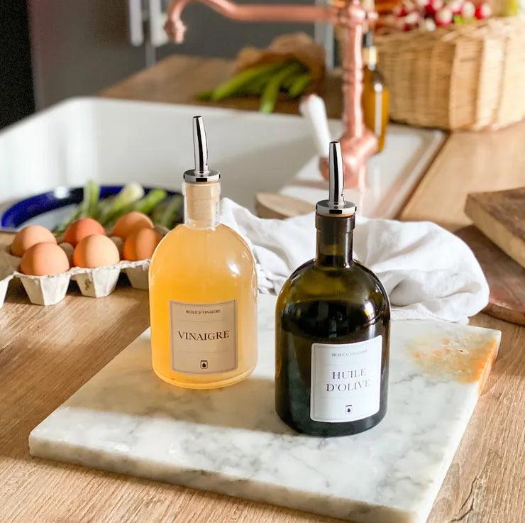 Étiquettes Waterproof "Huile et Vinaigre"