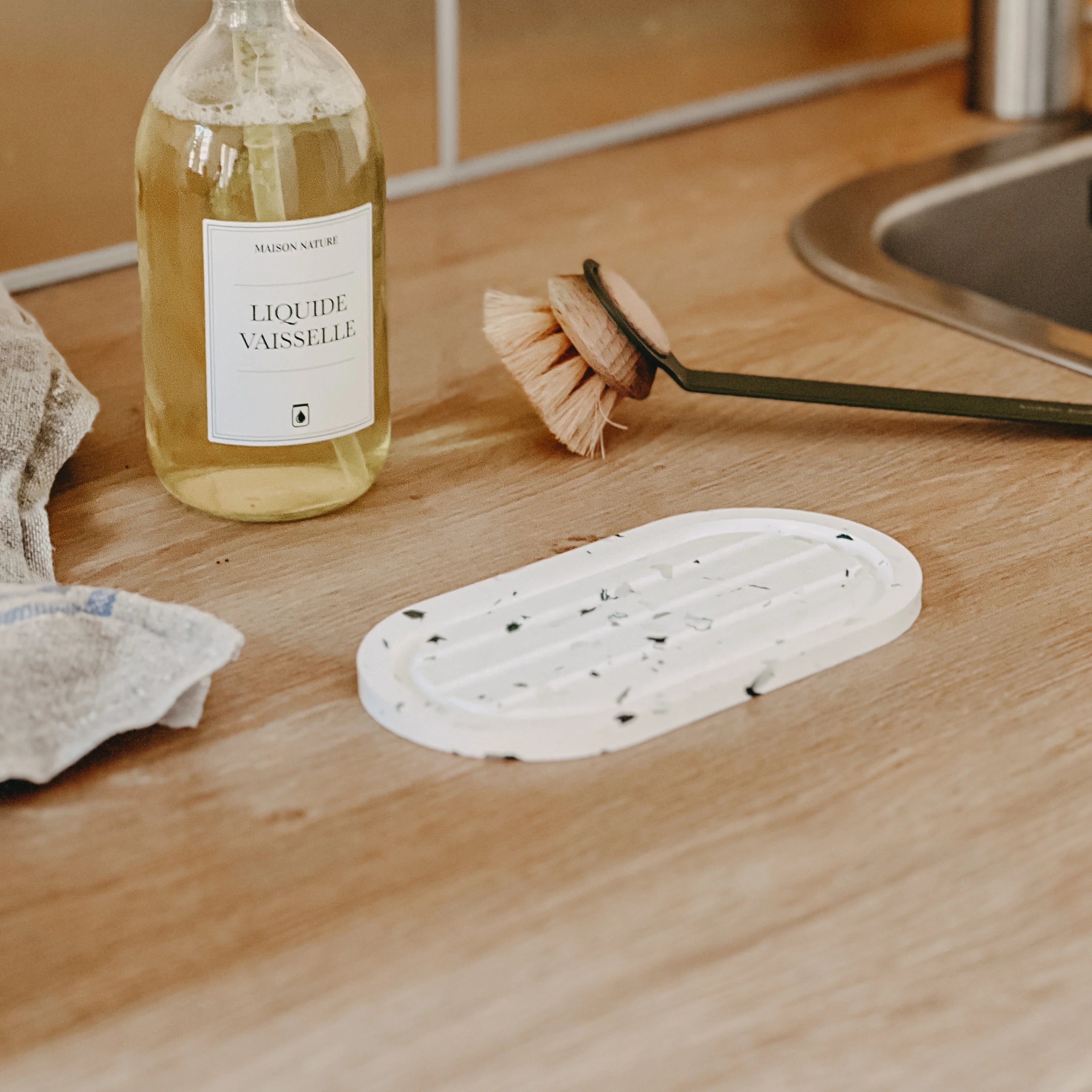Coffret Stylic Plateau Parfait Blanc Terrazzo