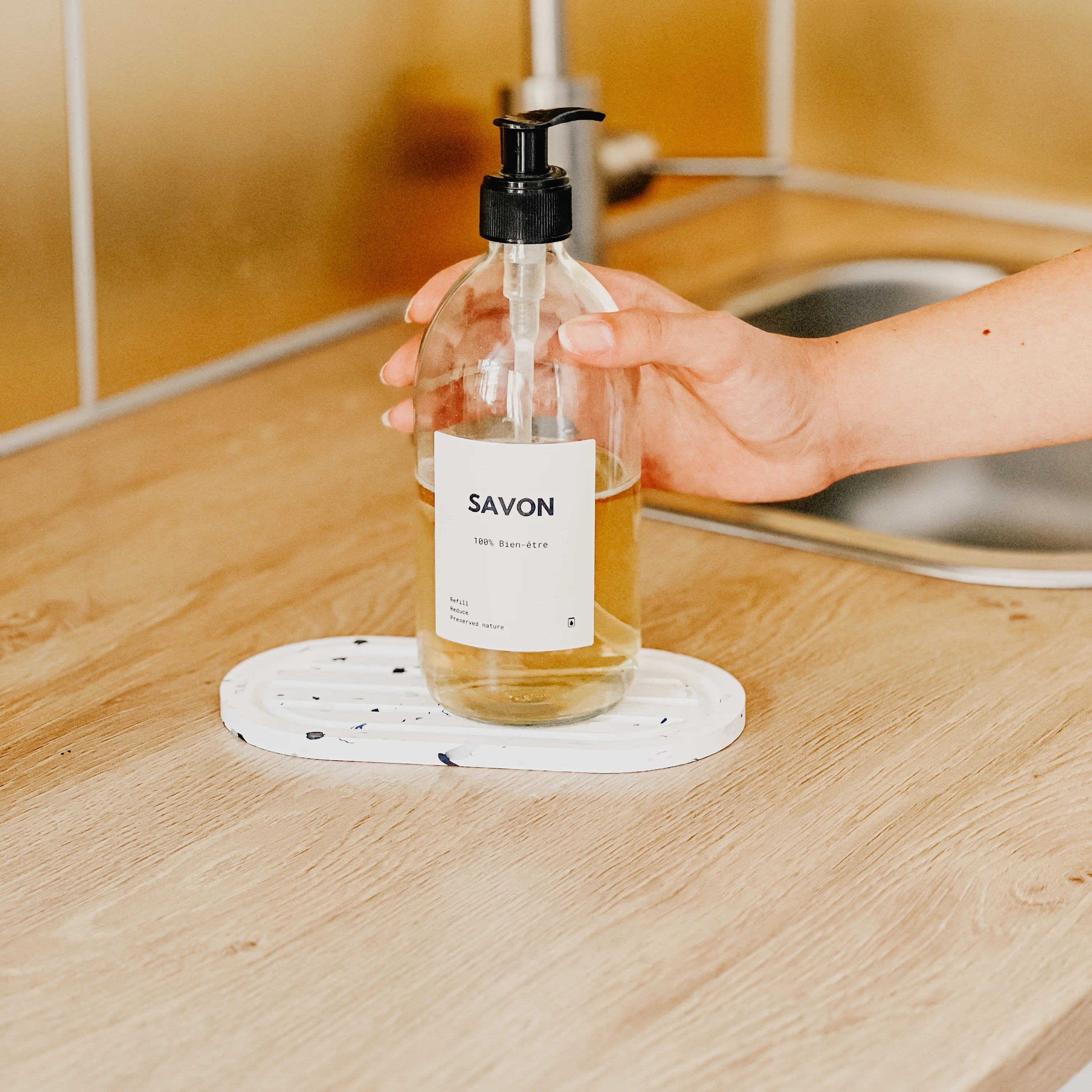 Coffret Stylic Plateau Parfait Blanc Terrazzo