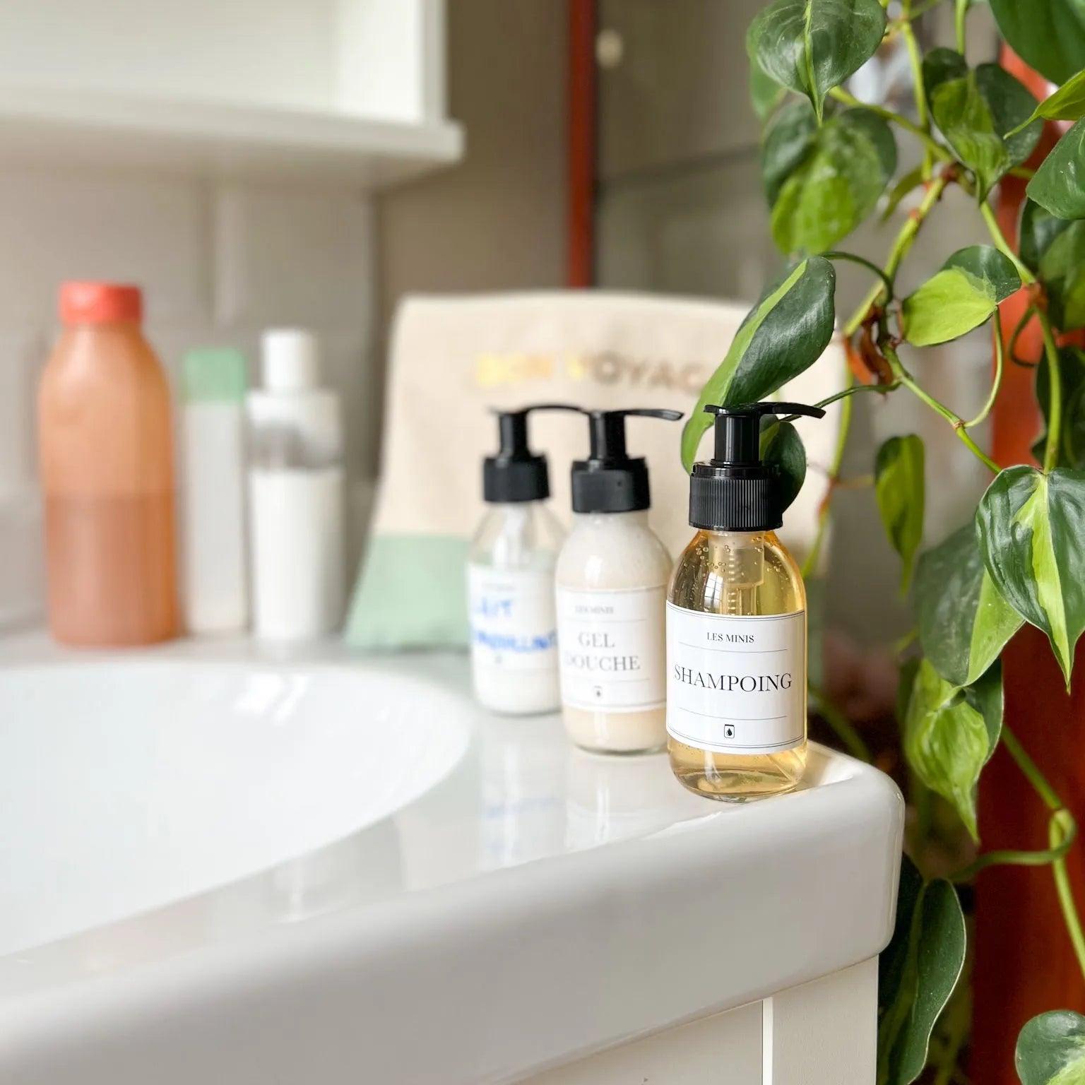 Pack Set de voyage Cosmétique - Flacons rechargeables 100 ml