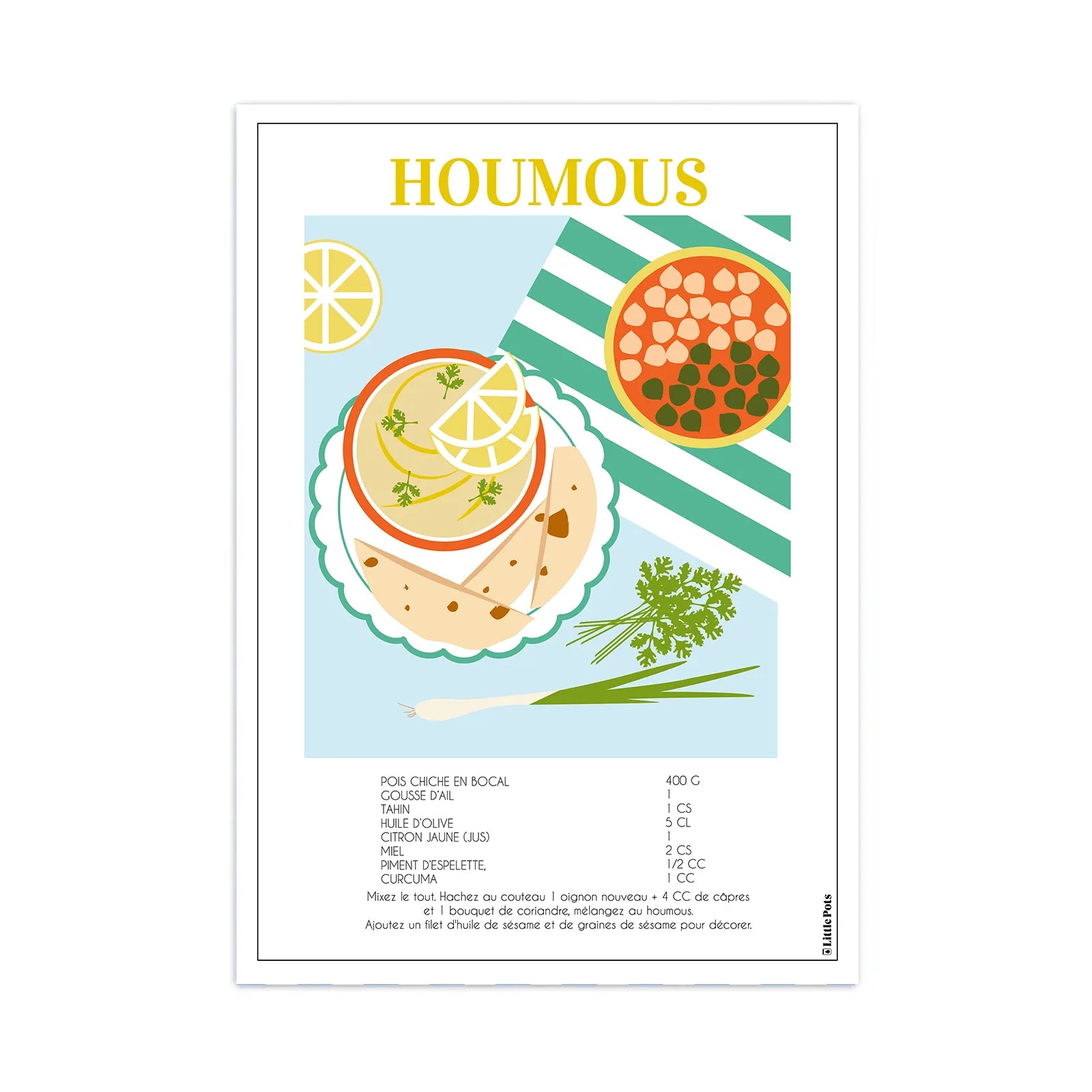 Affiche RECETTES ILLUSTRÉES - Collection Tartinables Apéritif