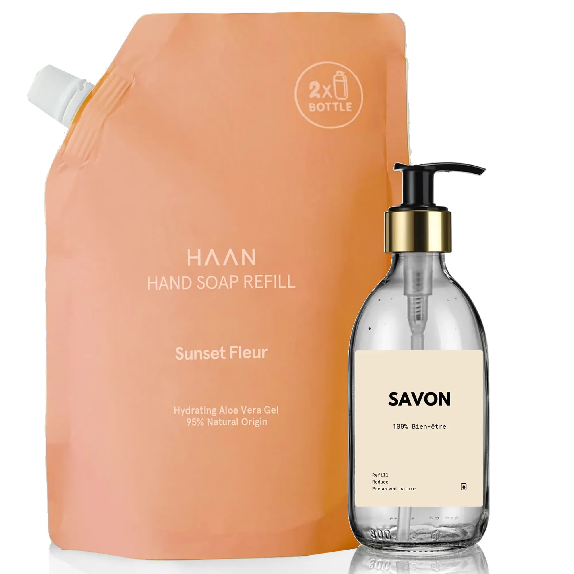 Pure Harmony Set - Savon Sunset Fleur 700 mL - Haan