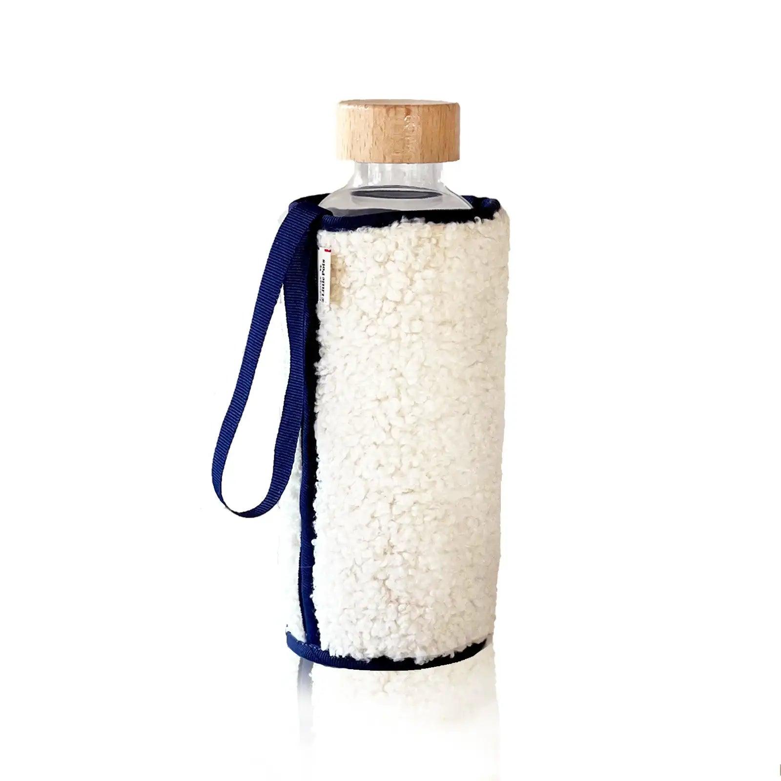 Gourde en verre Chopette bouclette avec housse de protection