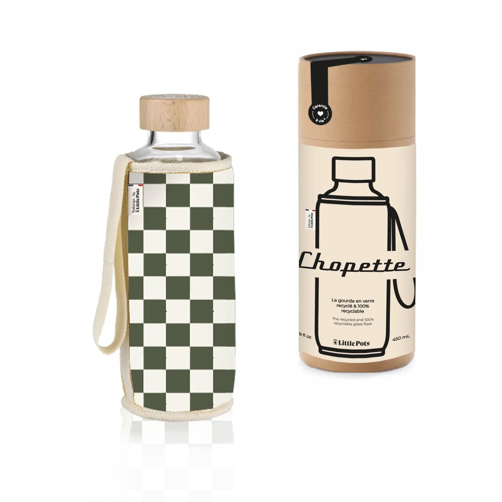 Gourde en verre personnalisée - Chopette garantie à vie
