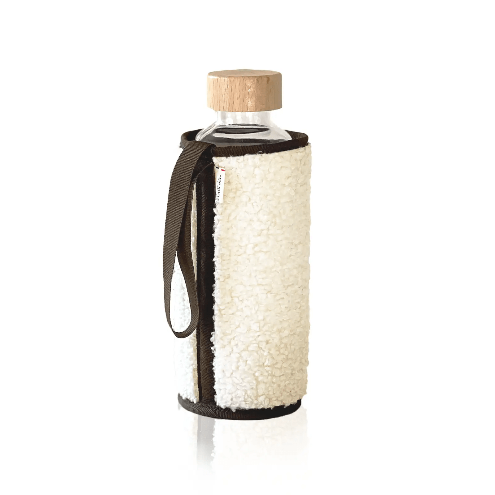 Gourde en verre Chopette bouclette avec housse de protection