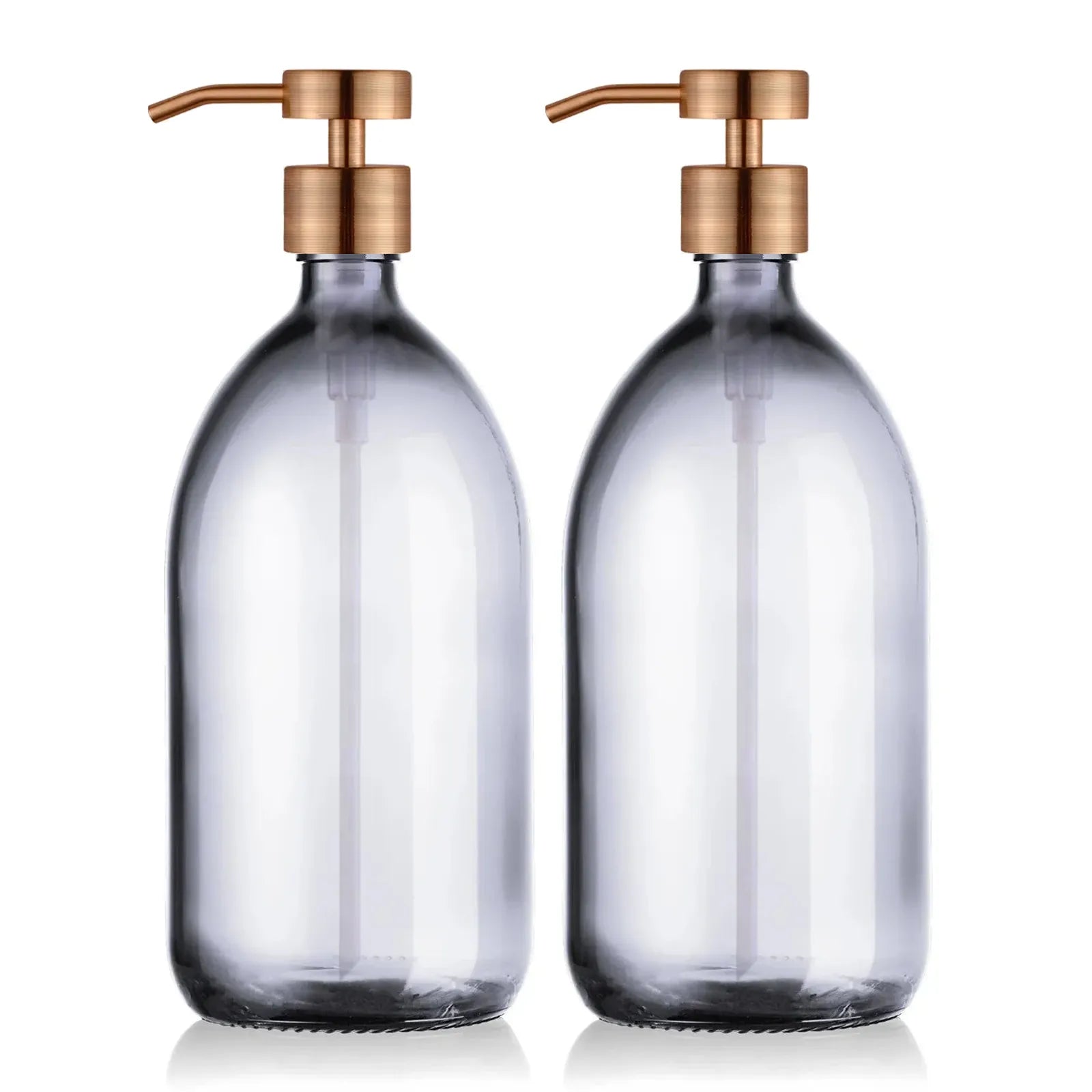 Duo de distributeur de savon 1l avec pompe design cuivré