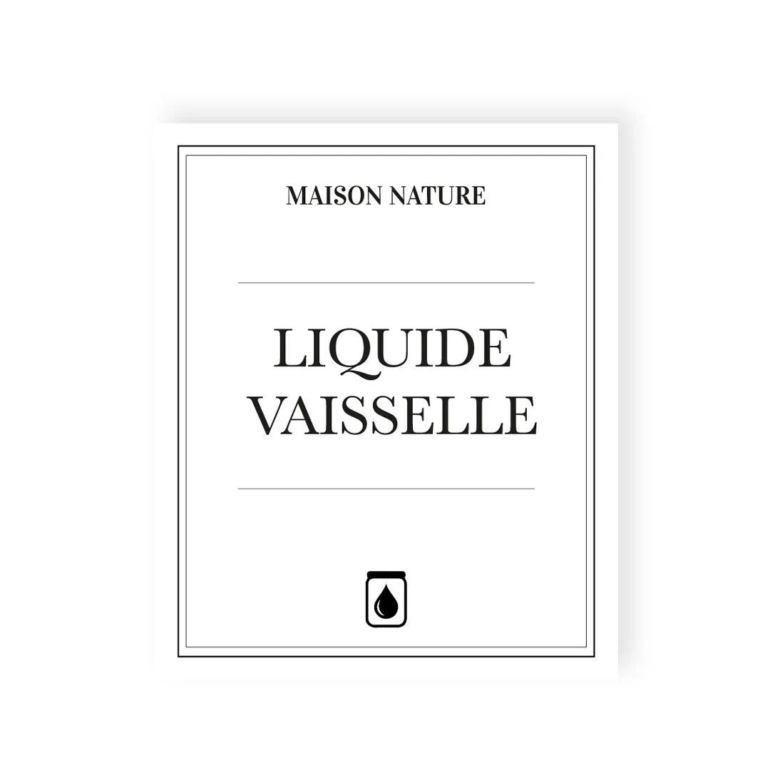 Étiquette LIQUIDE VAISSELLE waterproof