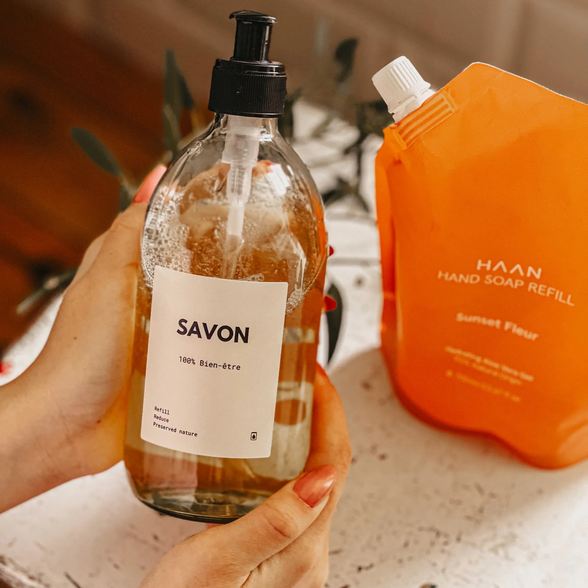 Étiquette SAVON waterproof Beige Refill