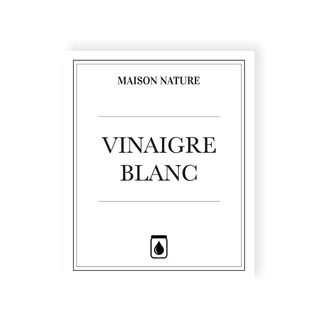 Étiquette VINAIGRE BLANC waterproof