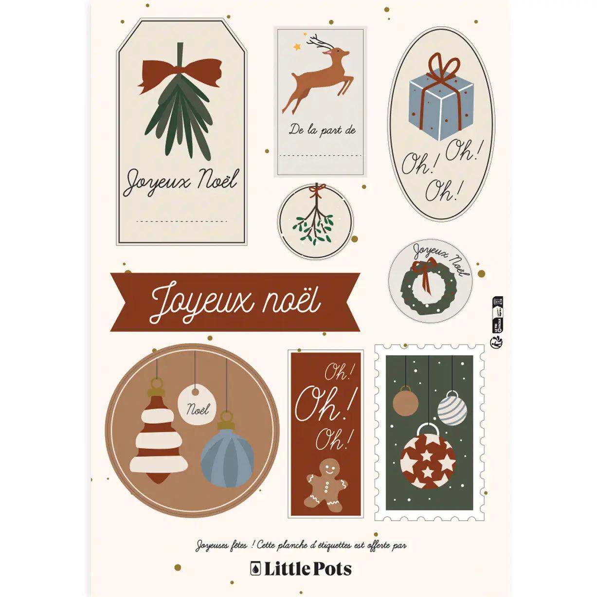 Étiquettes Noël magique