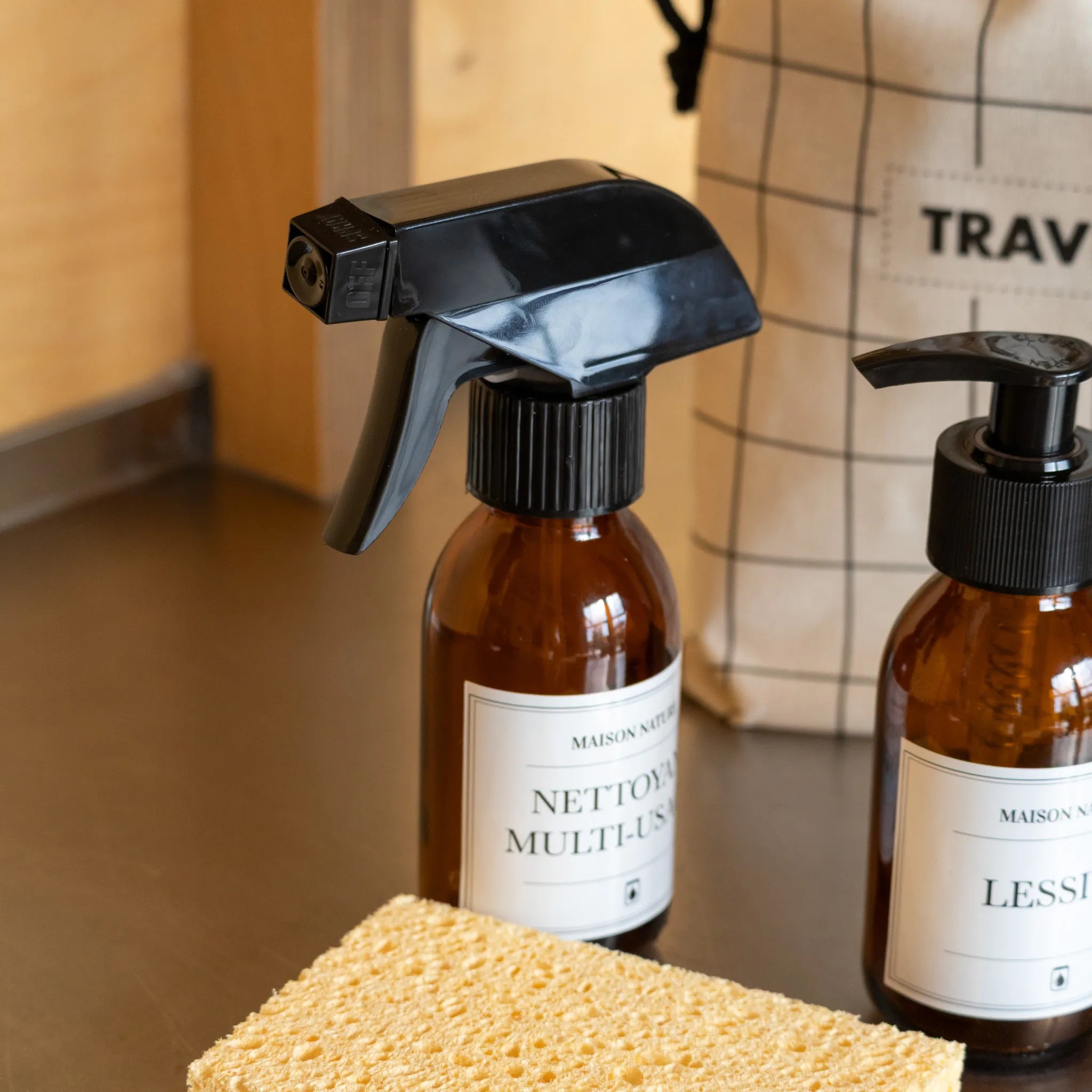 Pack Set de voyage Ménage - Flacons rechargeables 100 ml