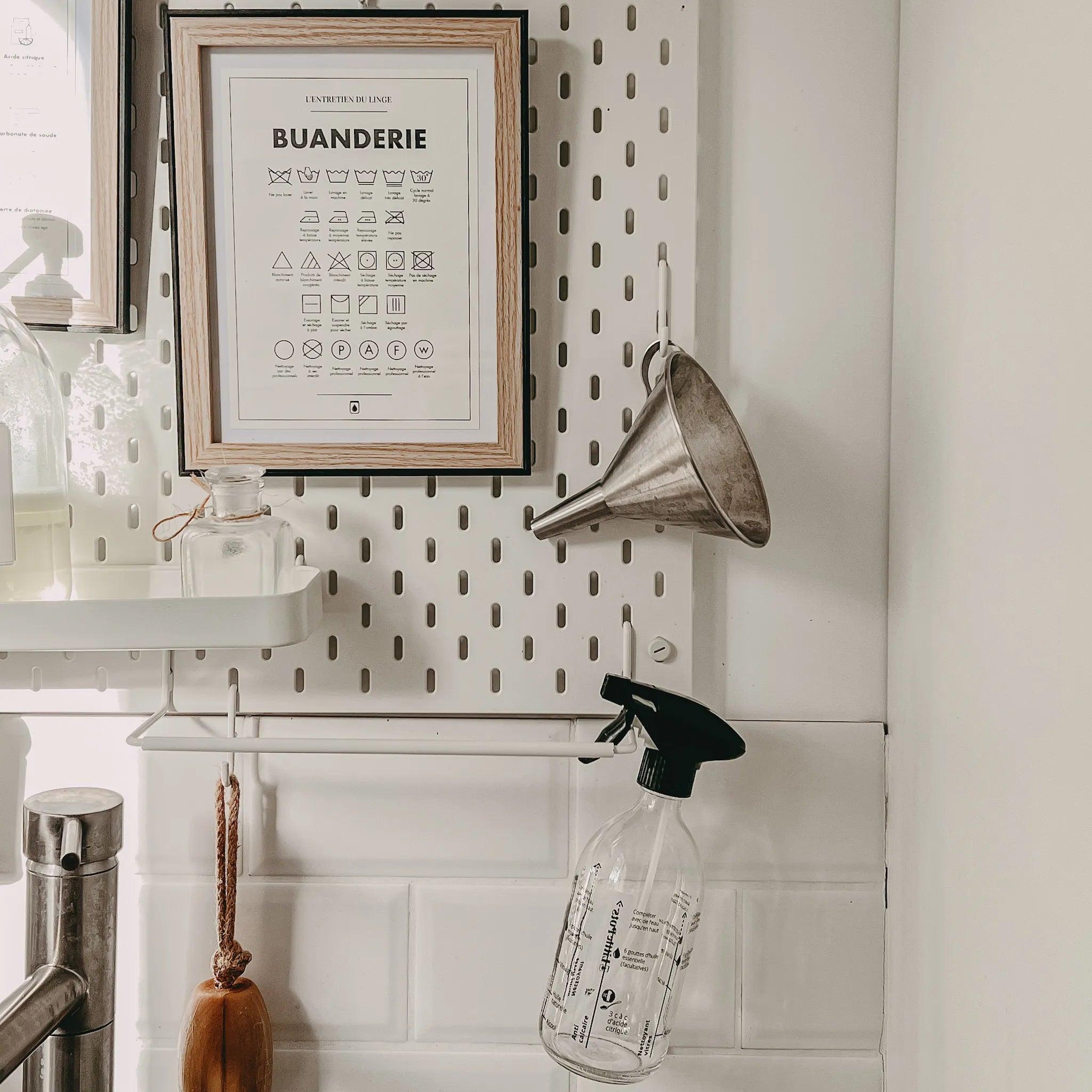 Flacon spray gradué 5 Recettes Ménage au naturel incluses- Burette Recettes