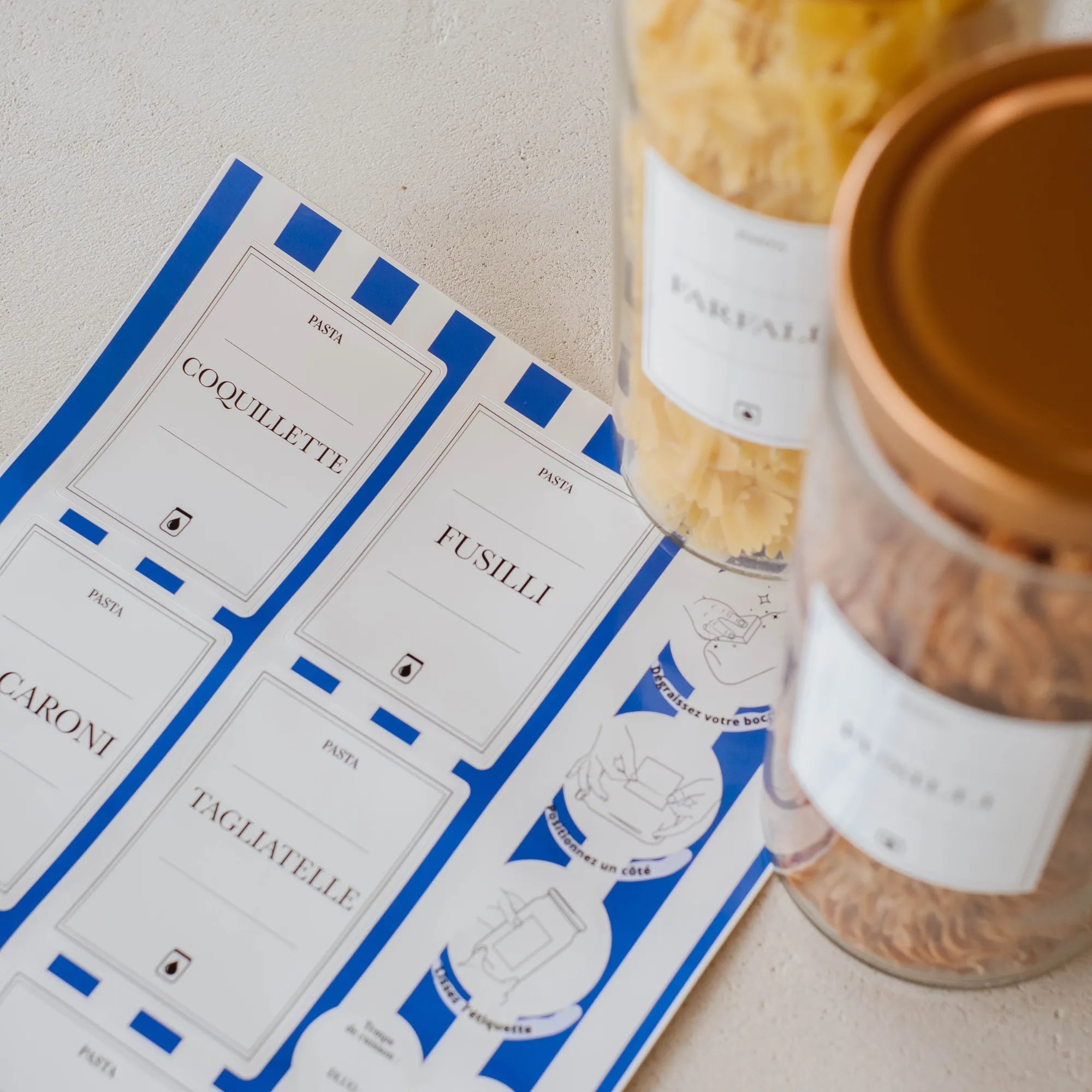 Etiquettes Waterproof "PASTA"
