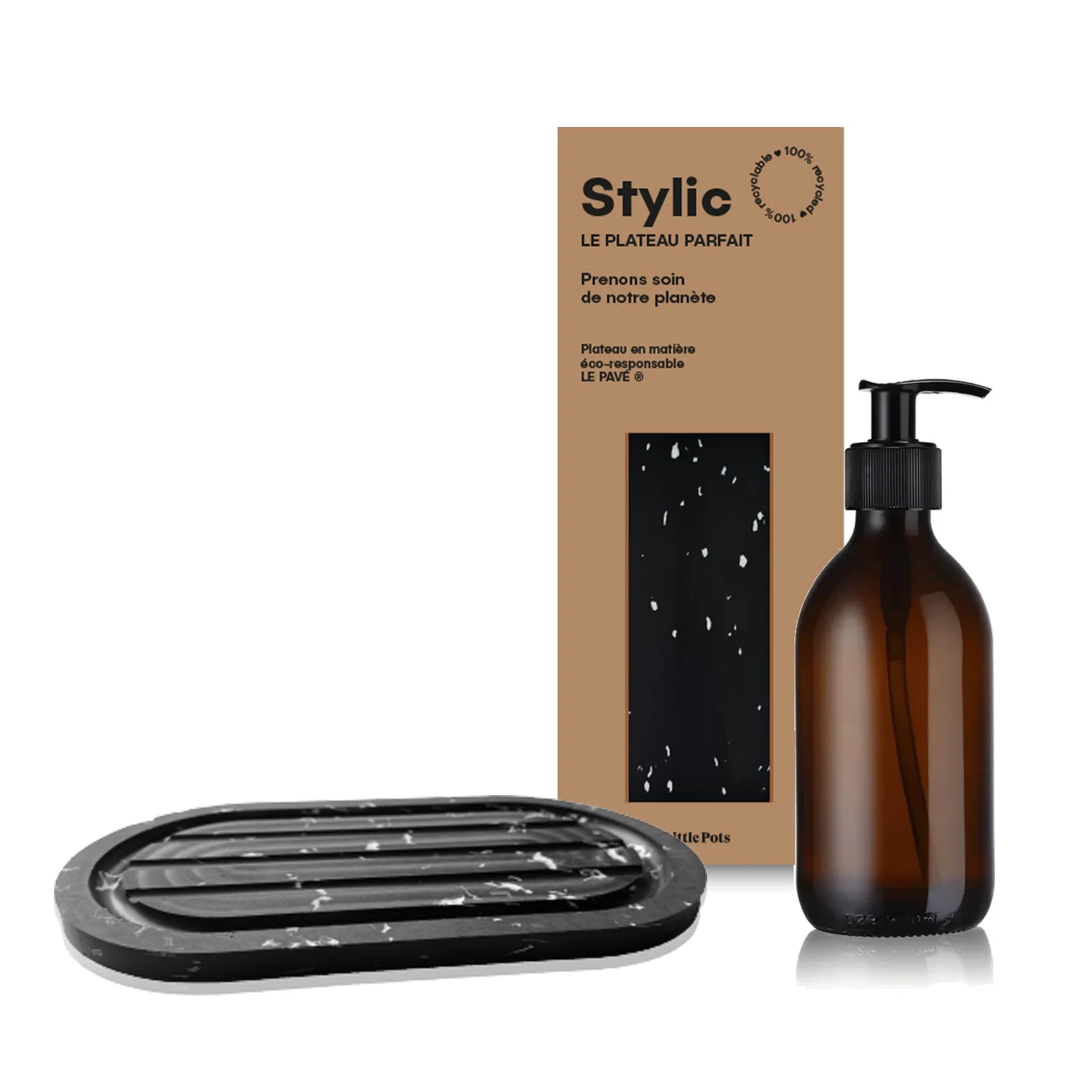Coffret Stylic Plateau Parfait Noir Terrazzo