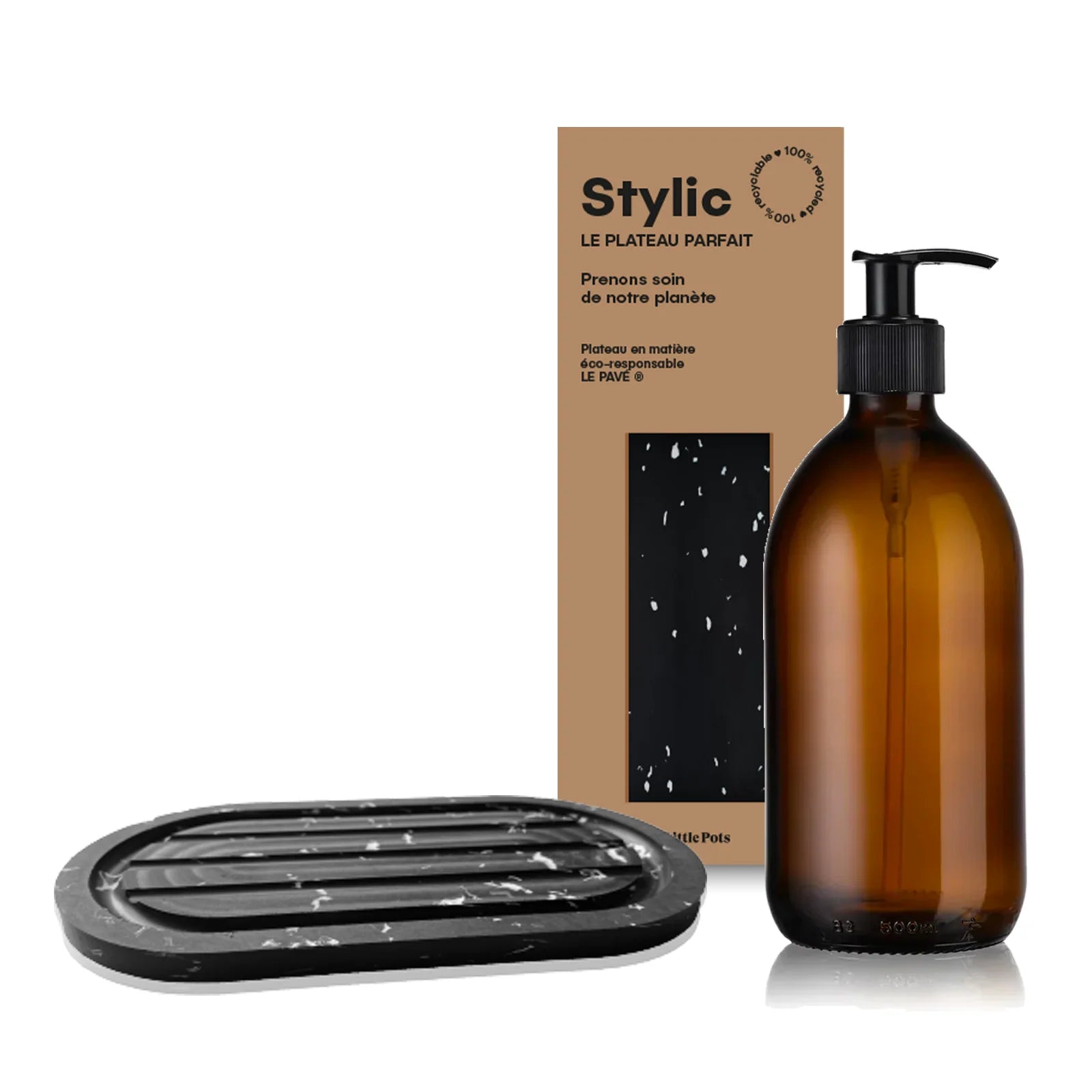 Coffret Stylic Plateau Parfait Noir Terrazzo