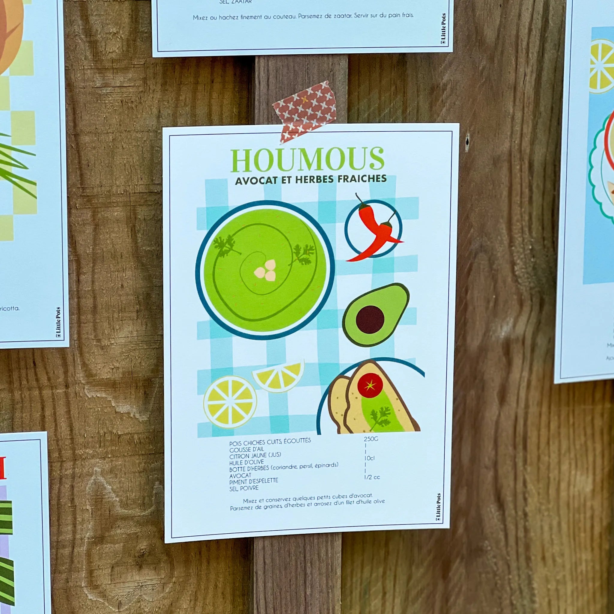 Affiche RECETTES ILLUSTRÉES - Collection Tartinables Apéritif