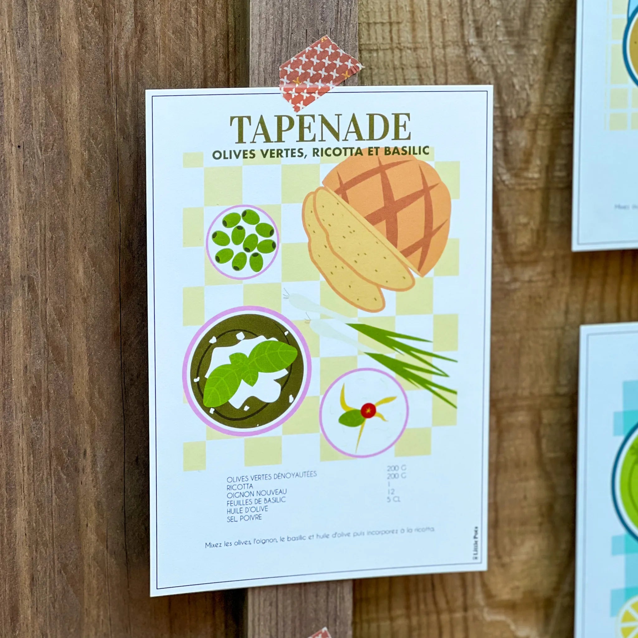 Affiche RECETTES ILLUSTRÉES - Collection Tartinables Apéritif