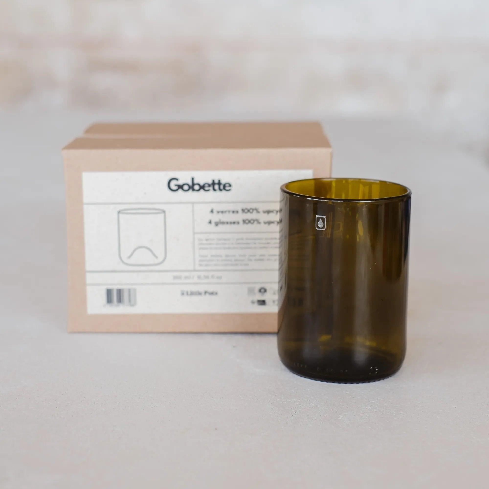Gobette - Verres upcyclés design x4