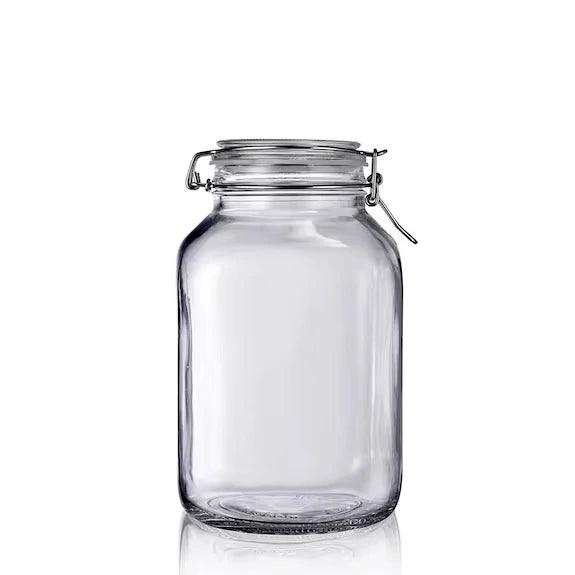 Bocal en verre avec fermeture mécanique de 3 litre