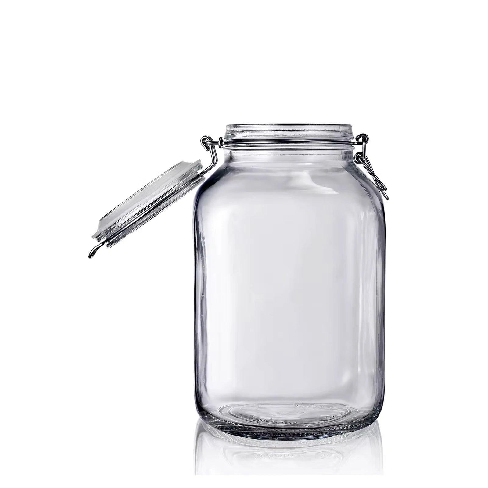 Bocal en verre de 3 litre avec fermeture mécanique