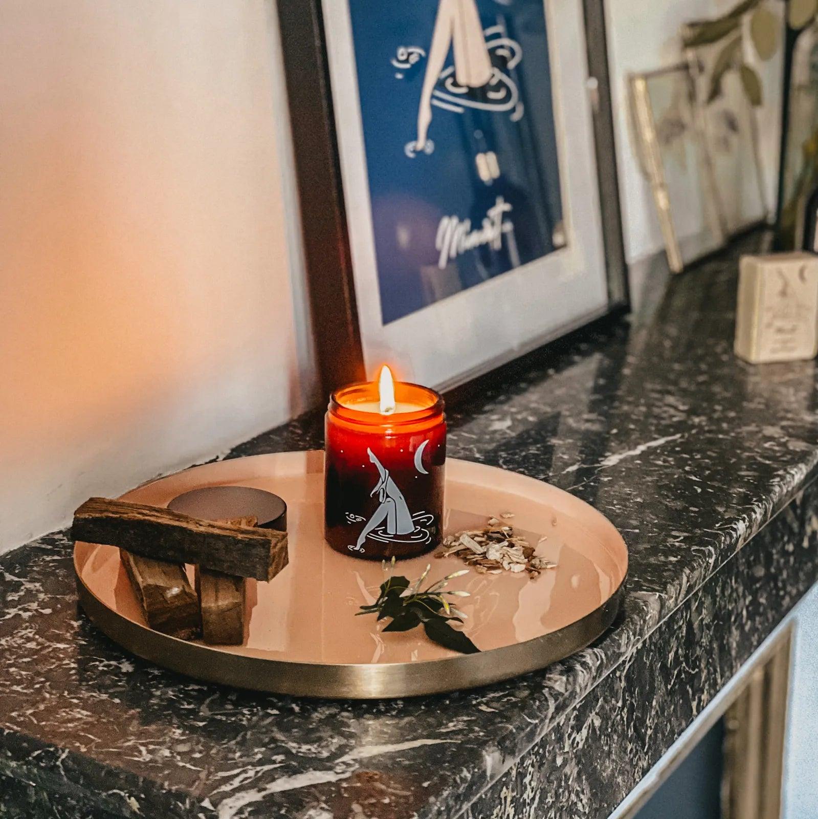 Bougie à la cire végétale parfumée