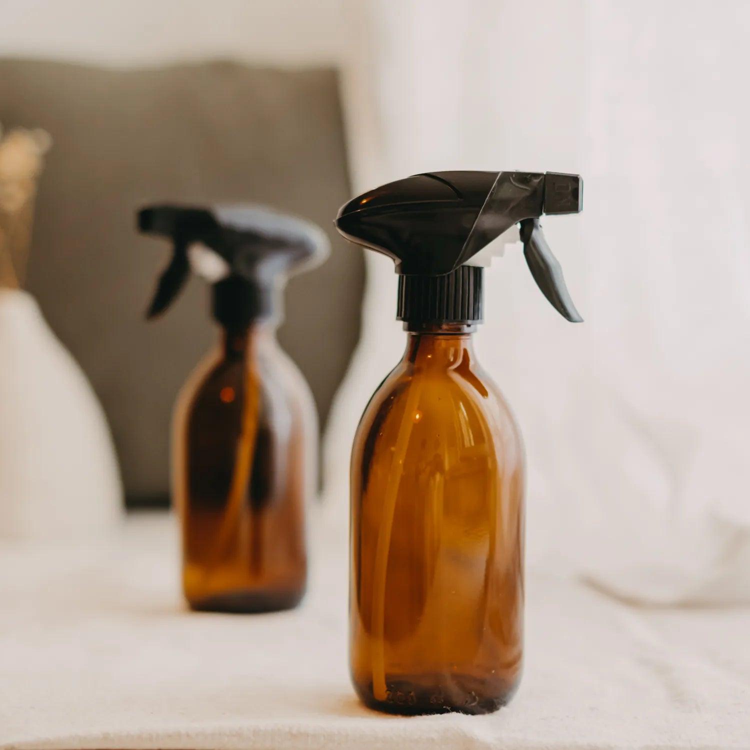 Pack de 2 flacons en verre spray vaporisateur 300 mL