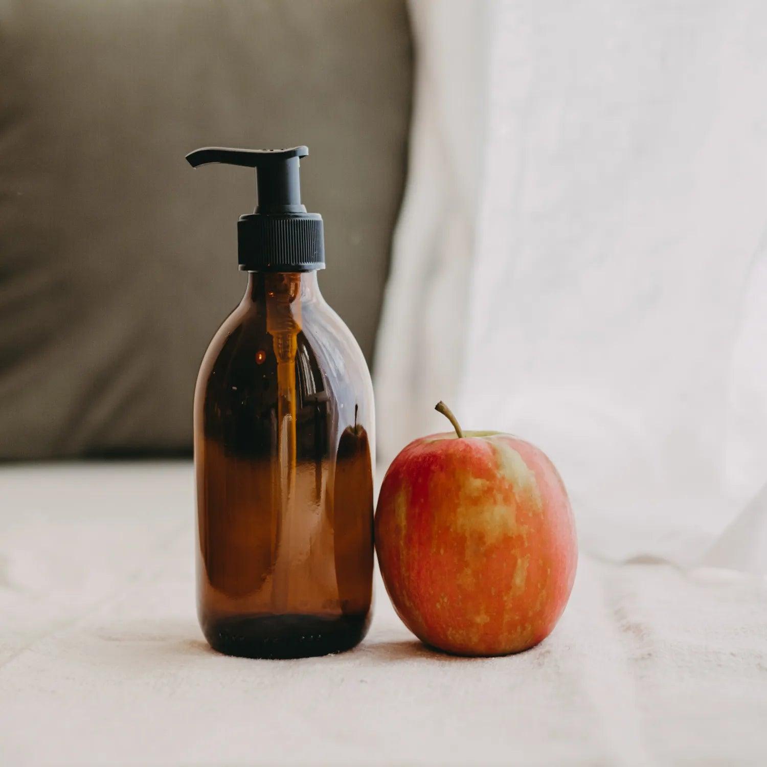 Pack de 2 flacons en verre ambré distributeur de savon 300 mL