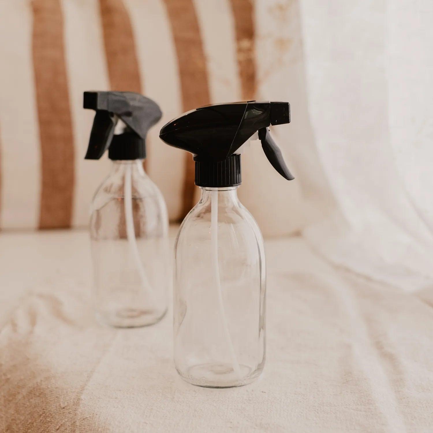 Pack de 2 flacons en verre spray vaporisateur 300 mL