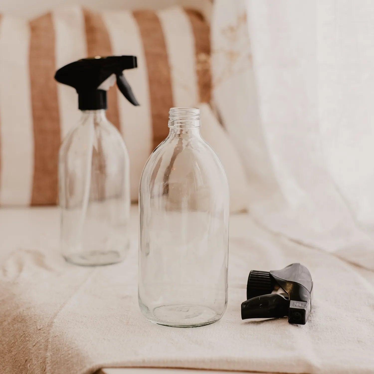 Pack de 2 flacons en verre spray vaporisateur 500 mL