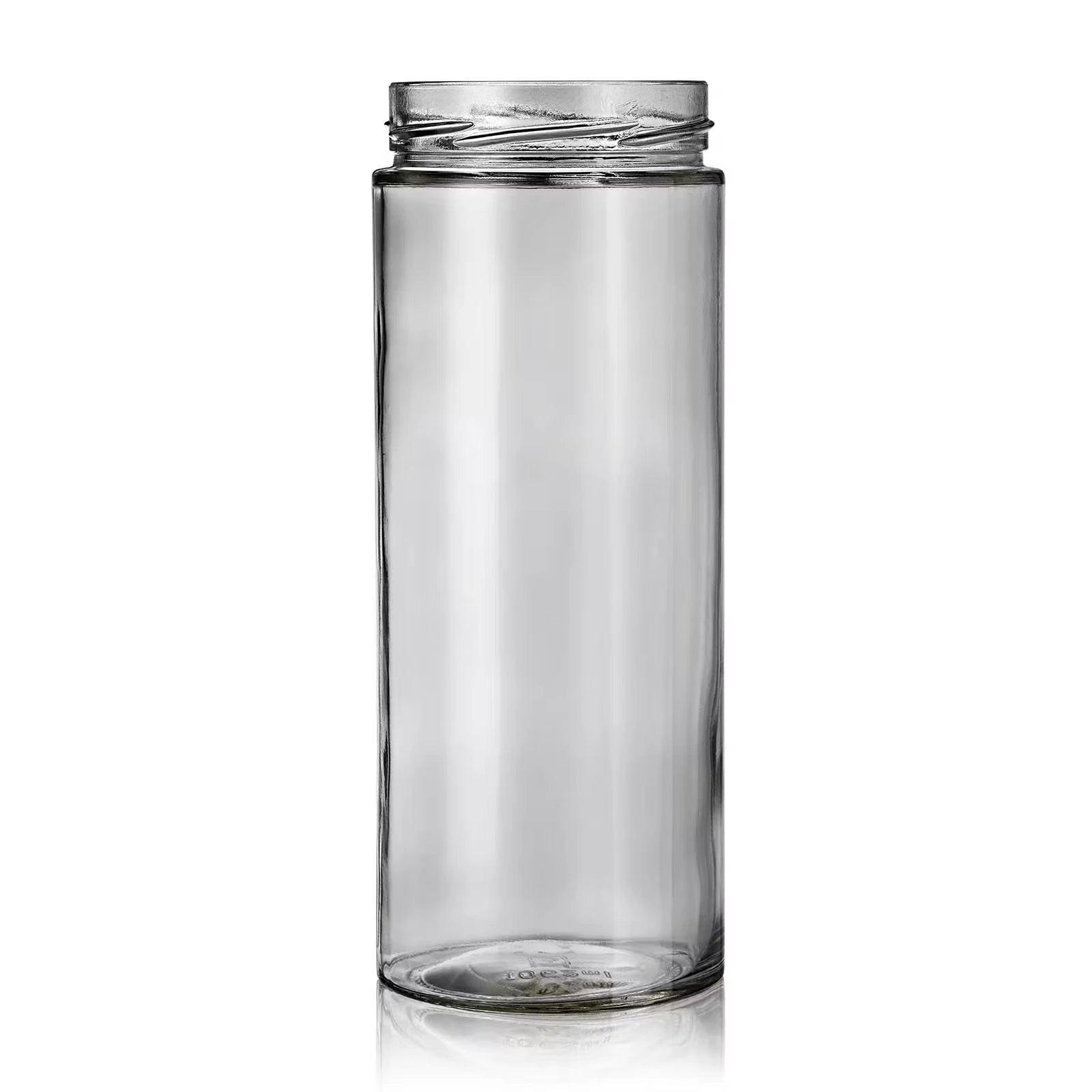 Grand bocal en verre recyclé de 1062 mL moderne