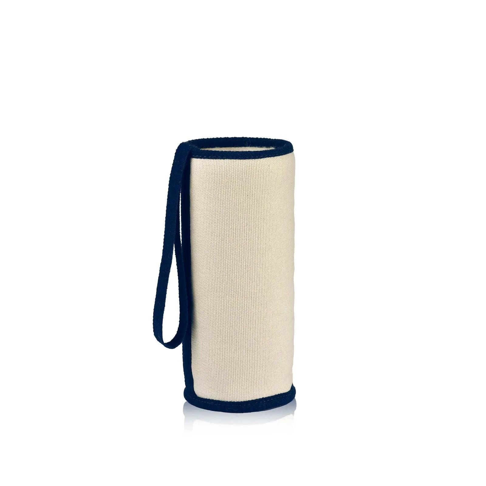 Housse isotherme en coton recyclé pour gourde en verre