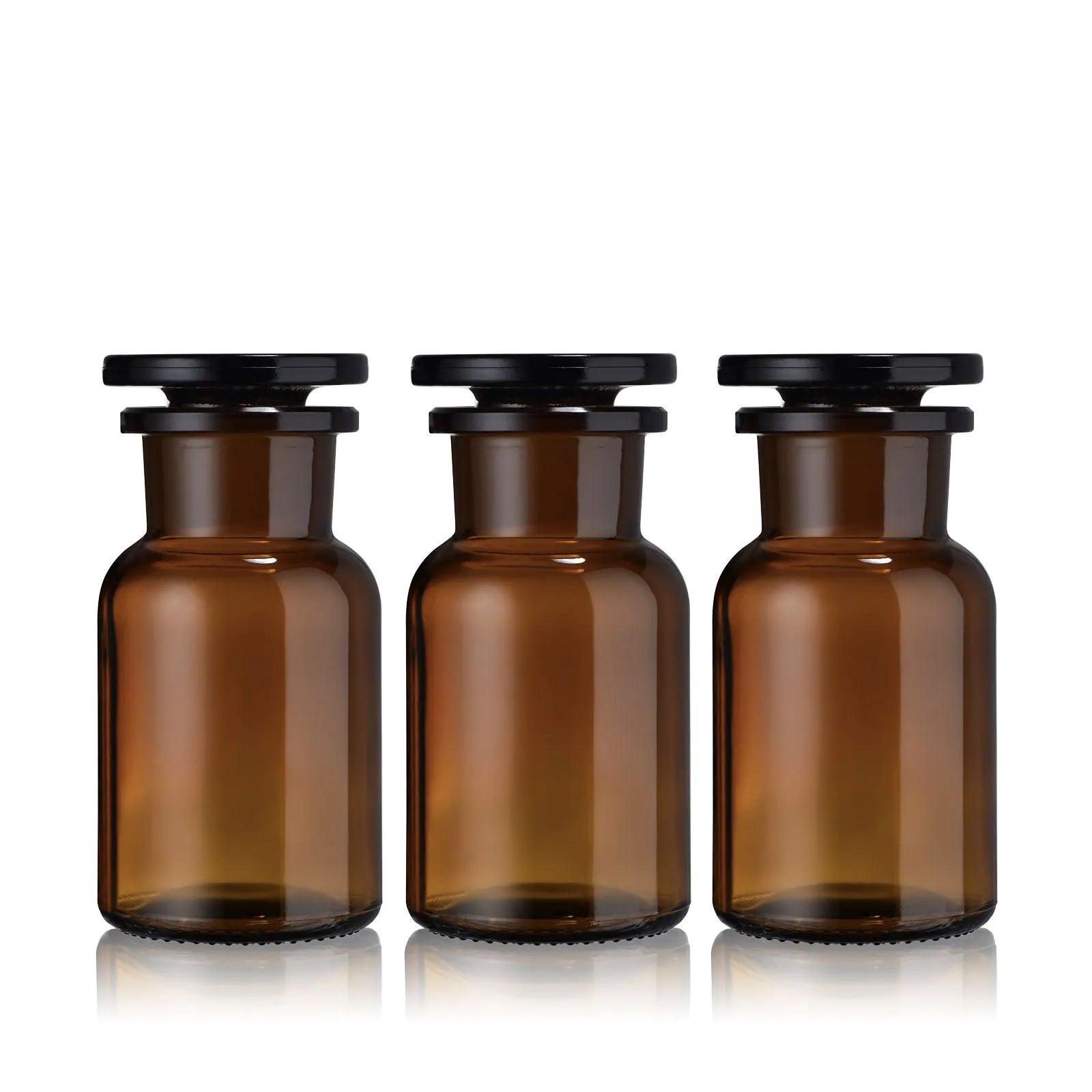 Lot de 3 flacons apothicaire 100 mL