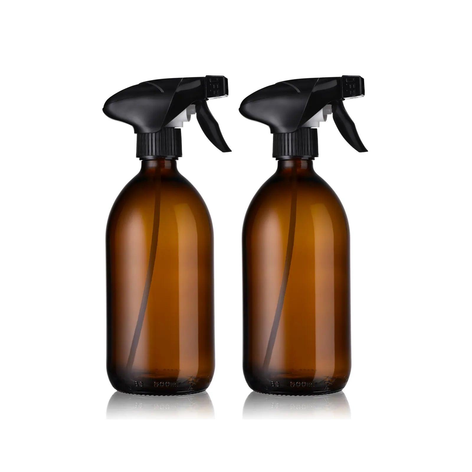 Pack de 2 flacons en verre spray vaporisateur 500 mL