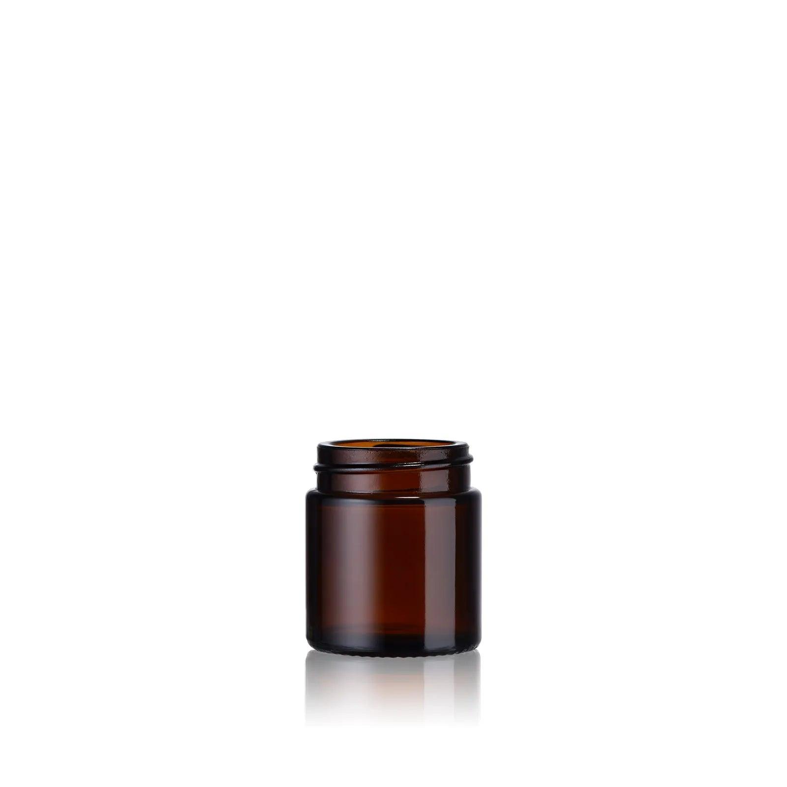 Petit pot cosmétique en verre ambré 30 mL