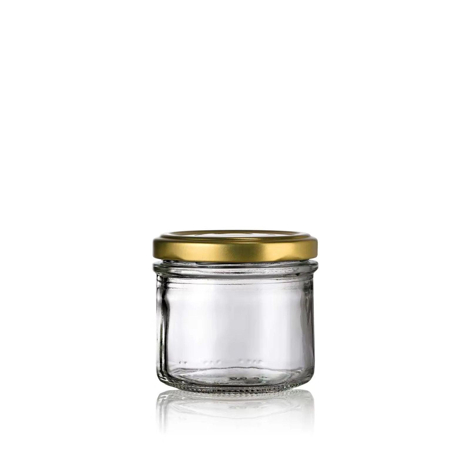 Petit verrine 130 mL avec couvercle twist-off or