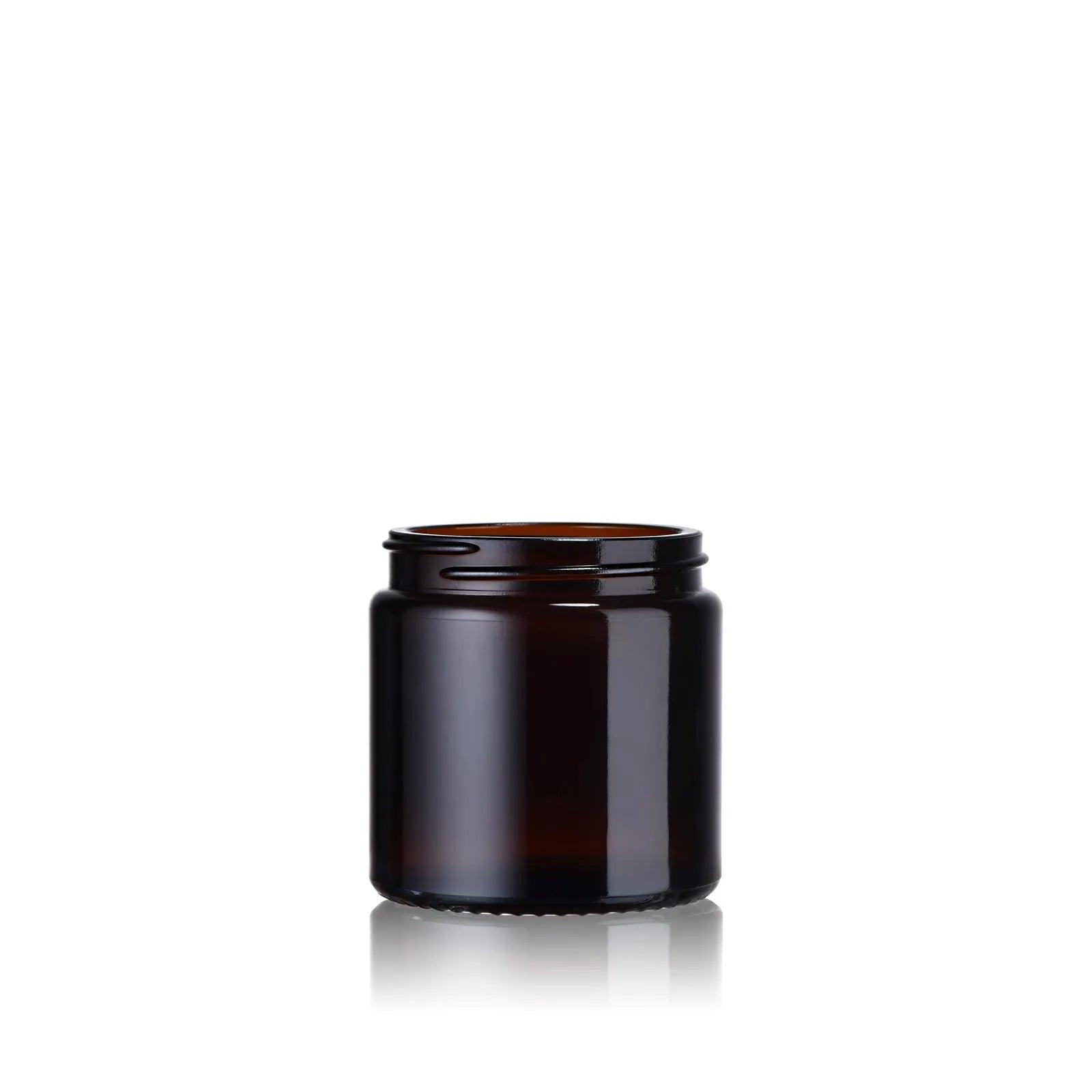 Pot cosmétique en verre ambré 120 mL