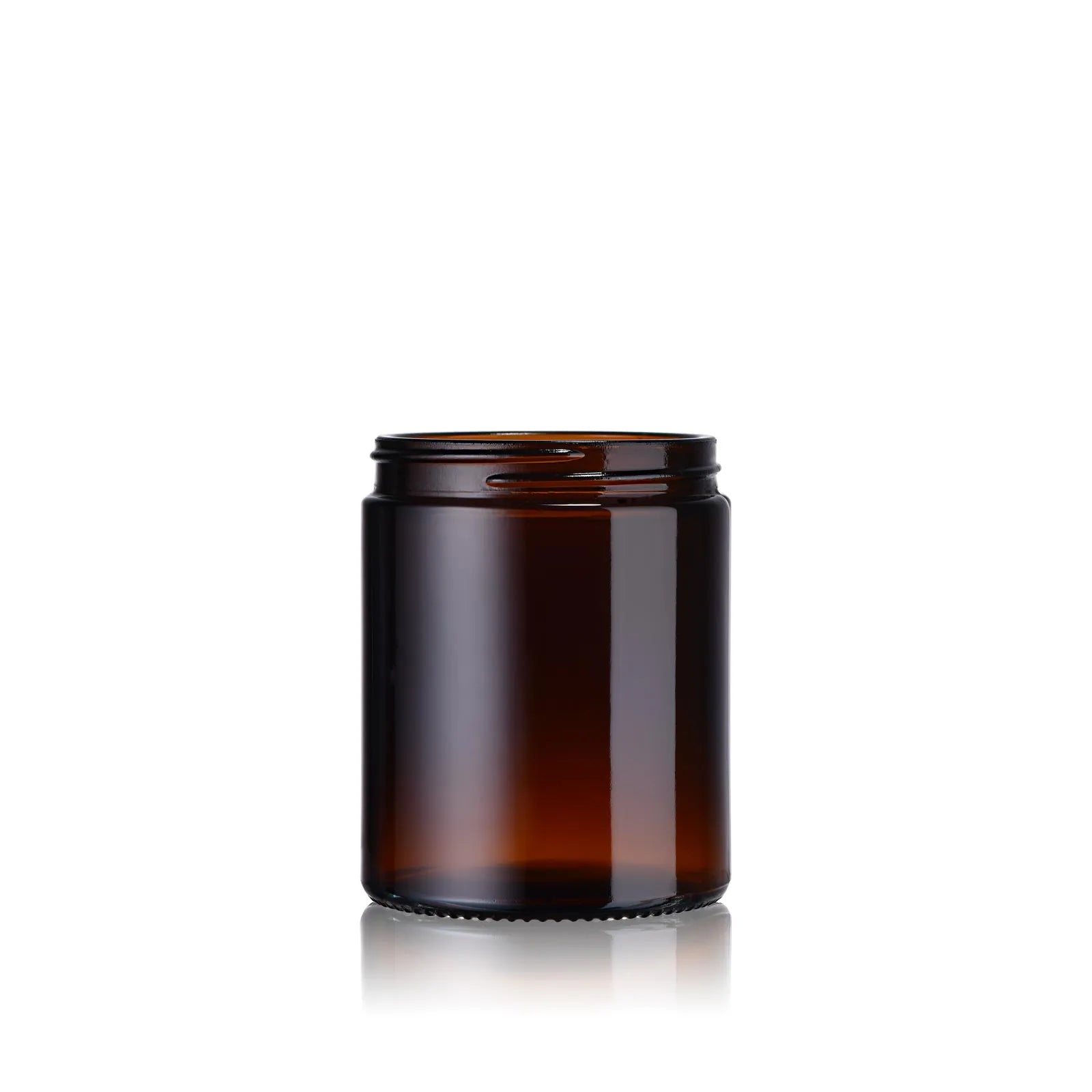 Pot cosmétique en verre ambré pour bougie 180 mL