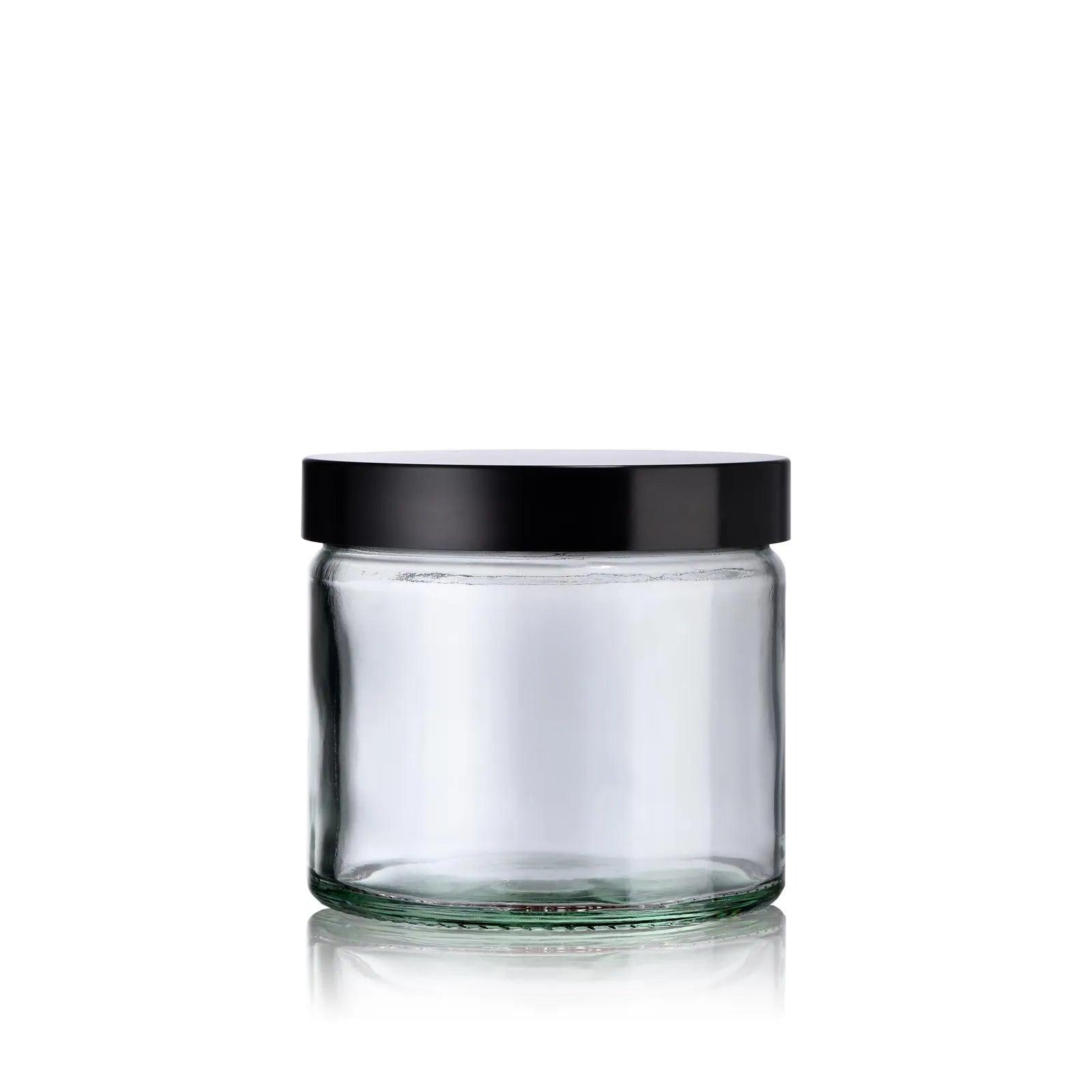 pot en verre cosmétique transparent 250 mL