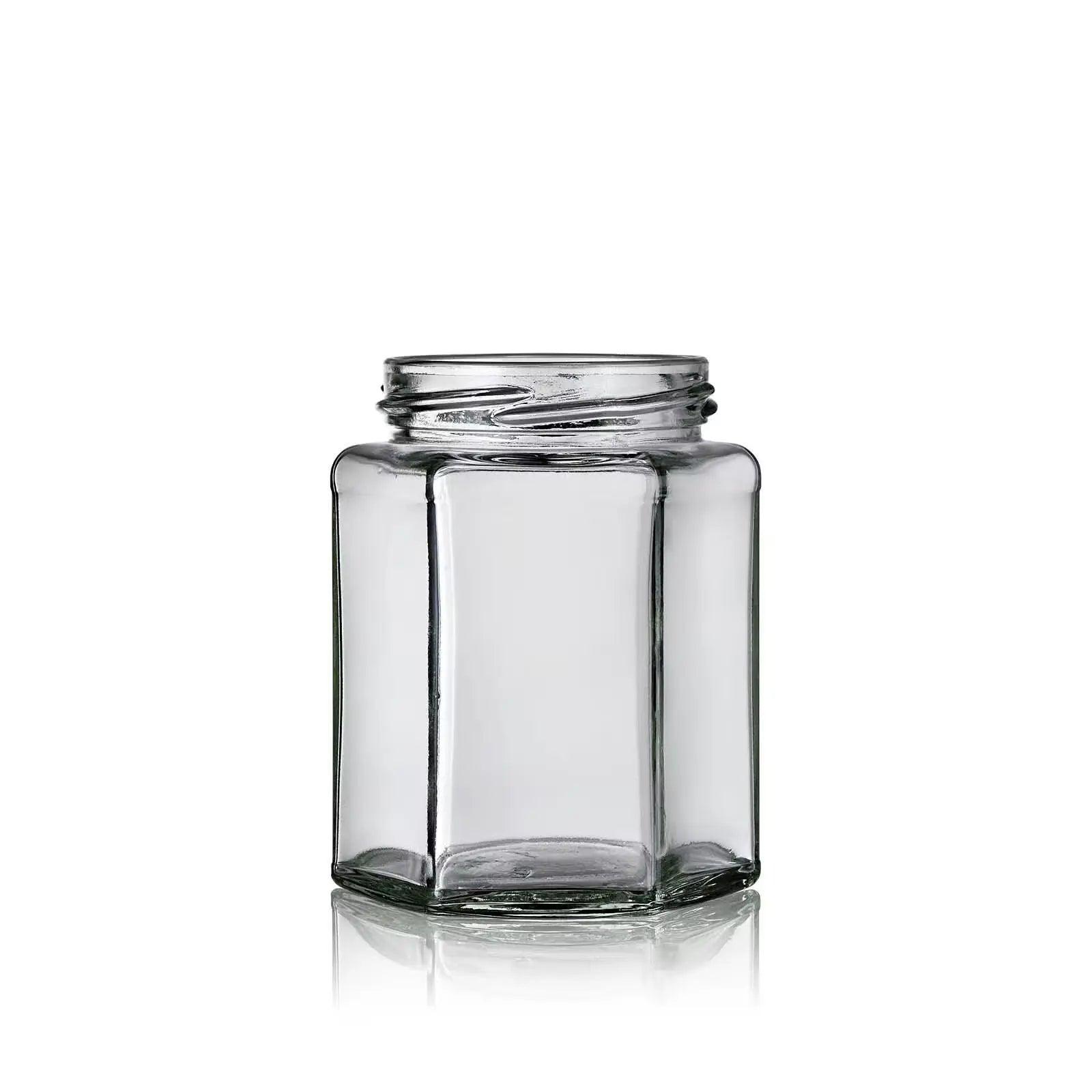 Pot en verre à facette pour confiture