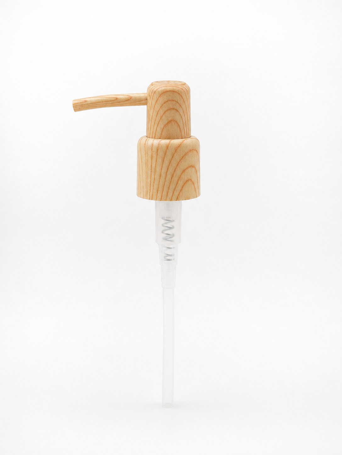 Distributeur de savon verre rechargeable pompe bois