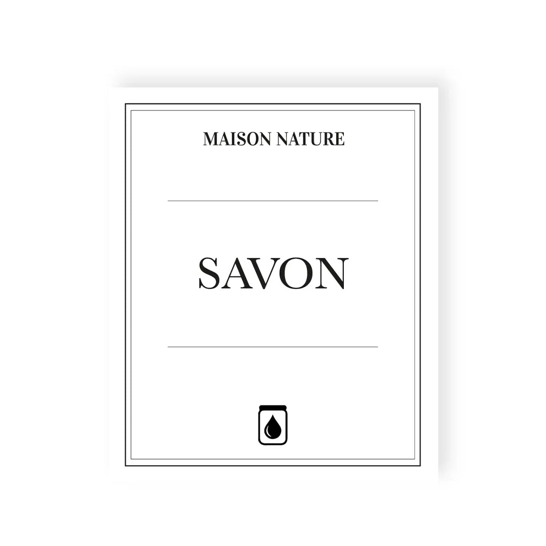 étiquette De Savon à Plat Pour Bouteille Réutilisable Illustration