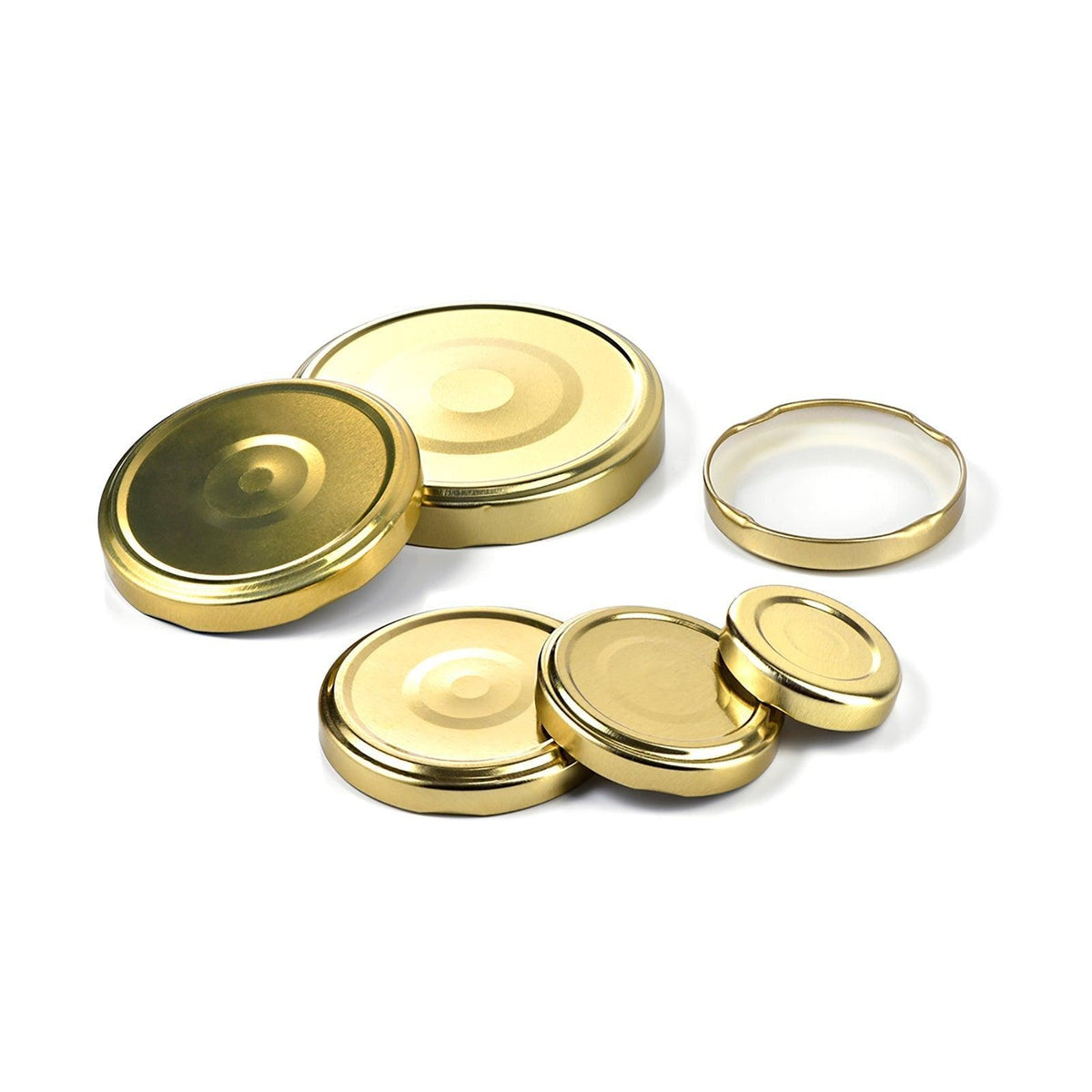Bocaux En Verre Couvercles OR 82mm - Lot De 100 - Stérilisables Pour Bocaux En Verre Couvercles OR 82mm - Lot De 100 - Stérilisables Pour