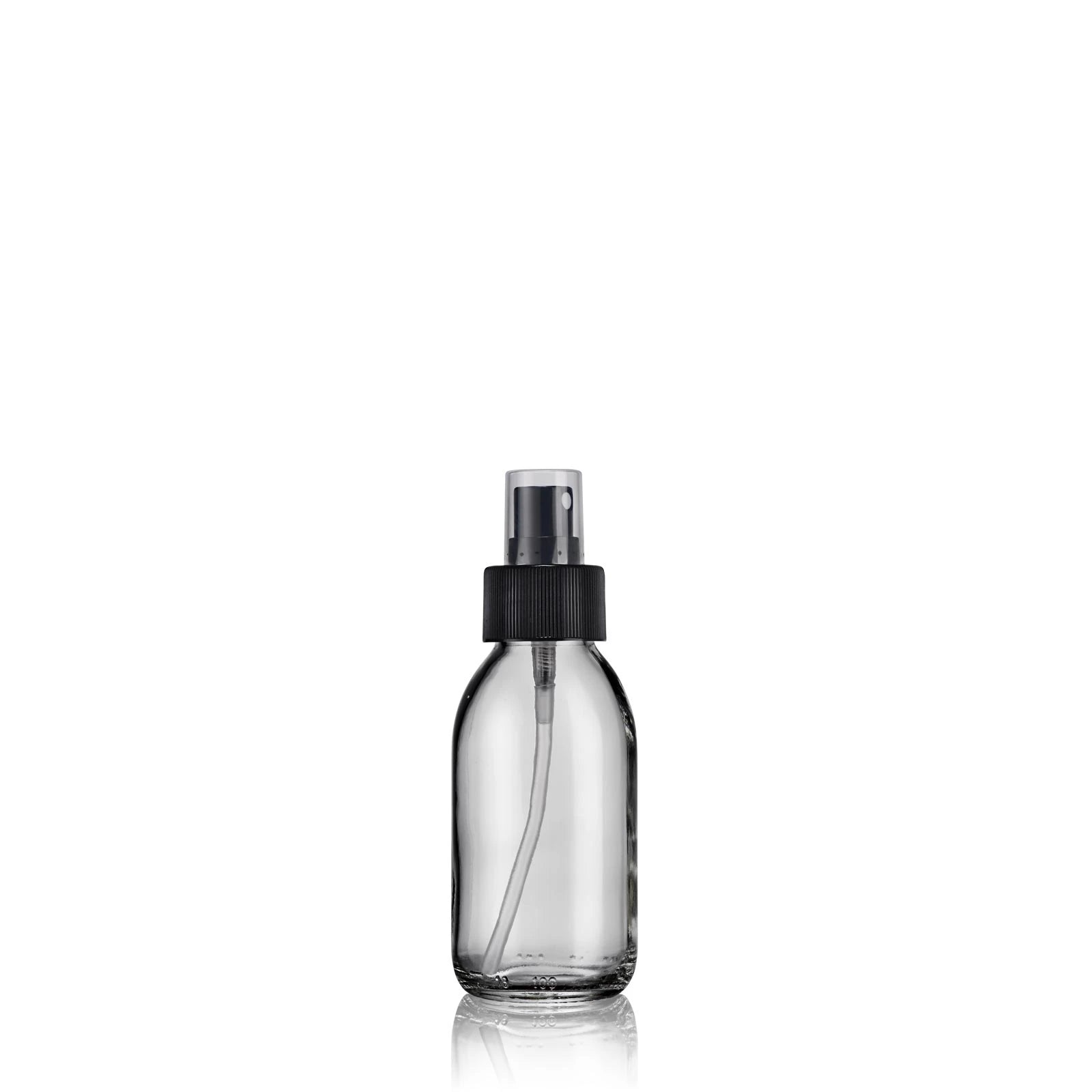 Flacon vaporisateur spray en verre transparent 100 ml - Ô Bocal