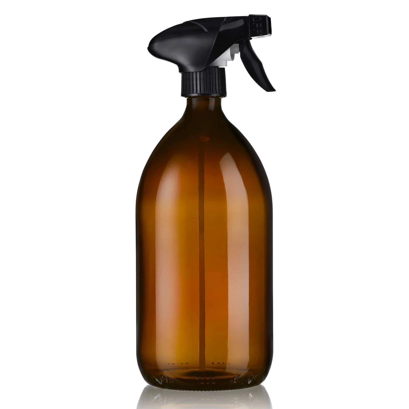 Flacon en verre ambré 500ml avec spray – The Naked Shop