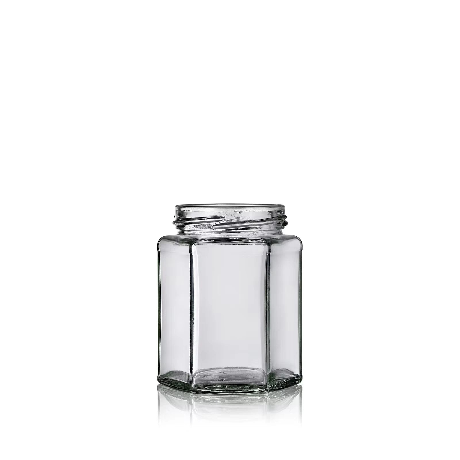 Pot en verre à facette pour confiture Mirette 195 mL